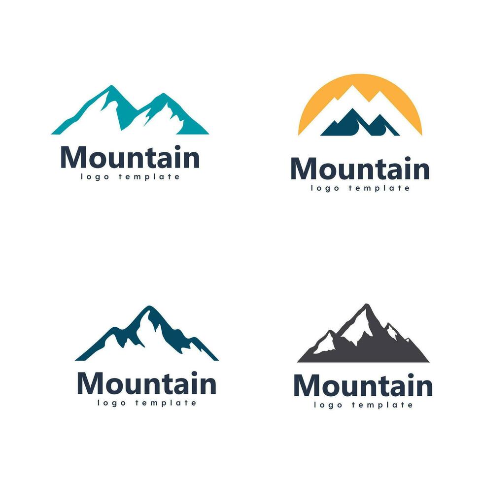 Mountain vector icon design template