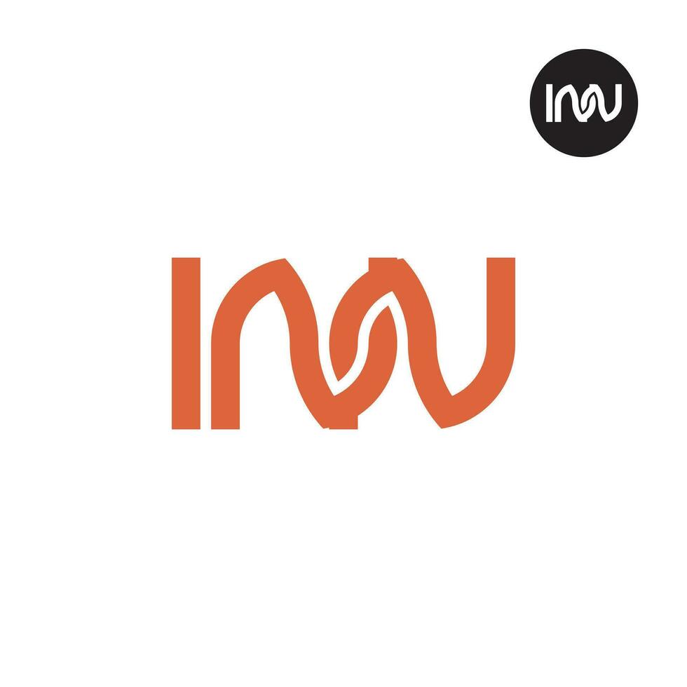 Letter INN Monogram Logo Design vector