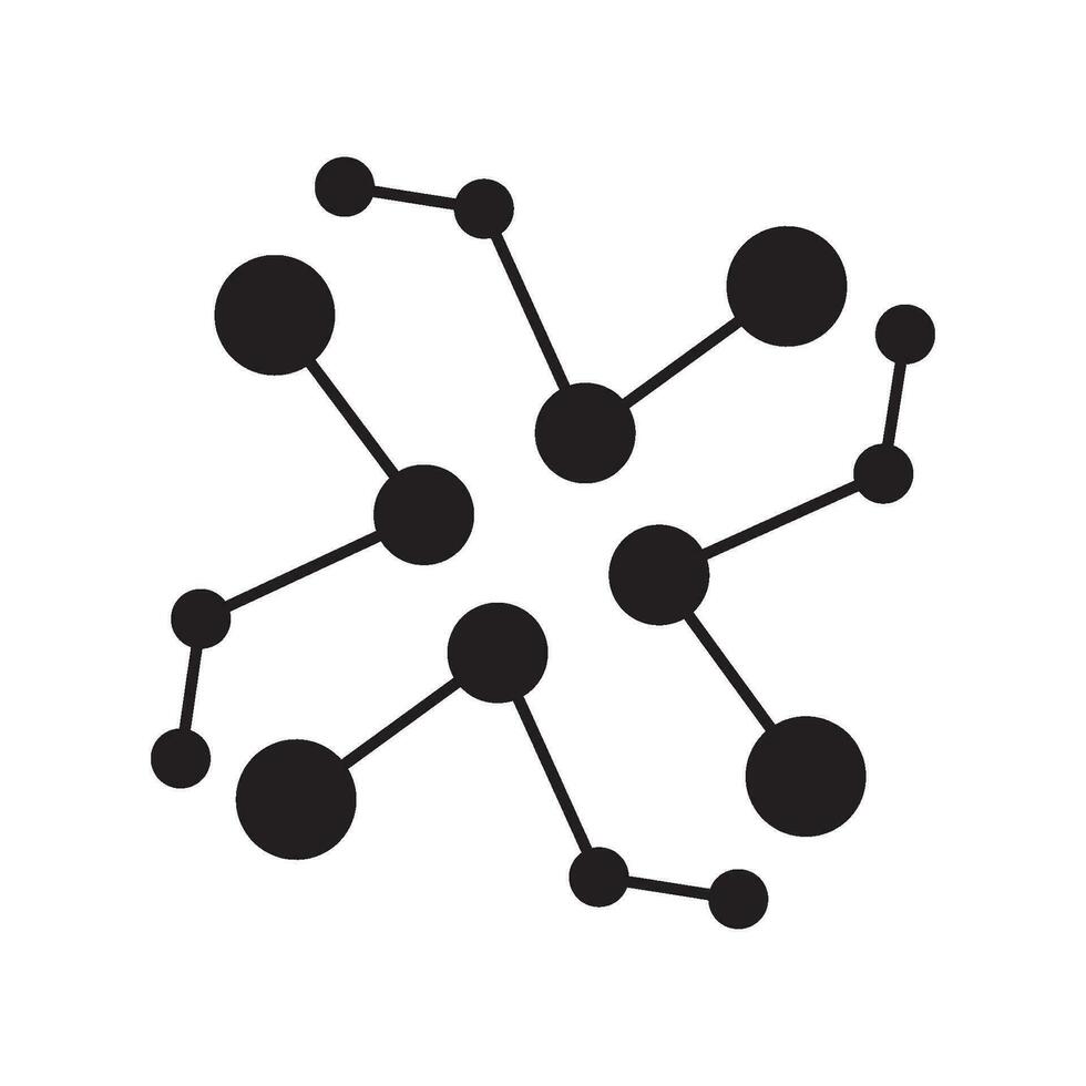 molecule icon vector