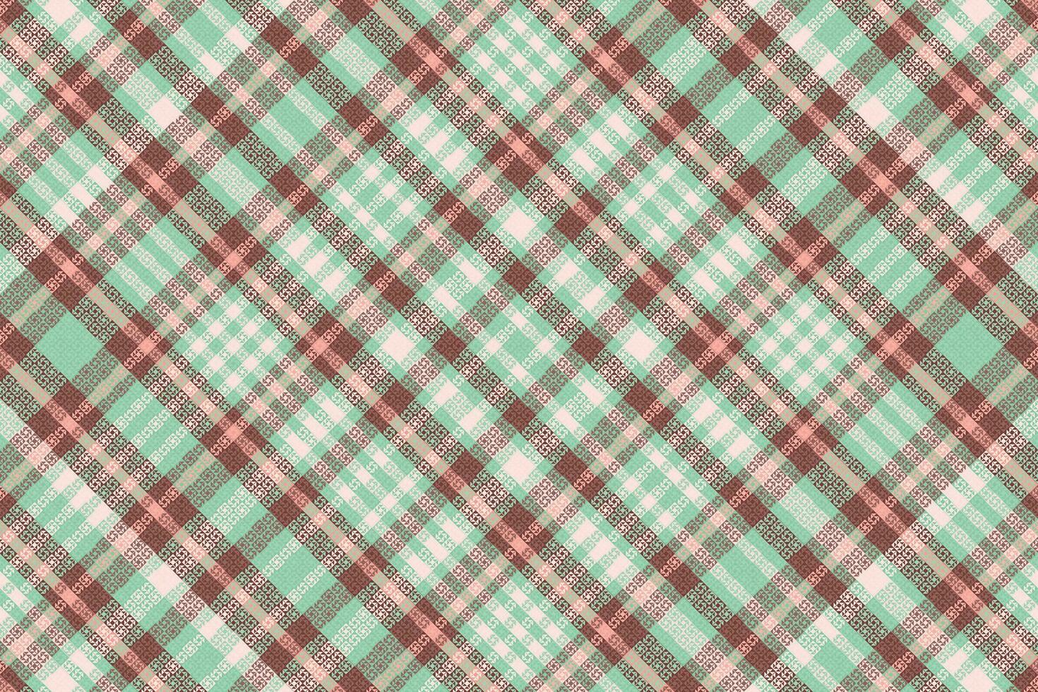 Tartan plaid pattern with texture and summer color. vector