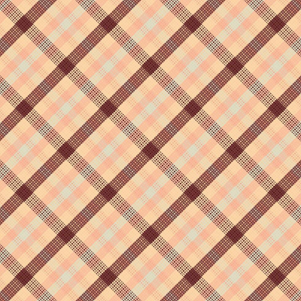 Tartan plaid pattern with texture and summer color. vector