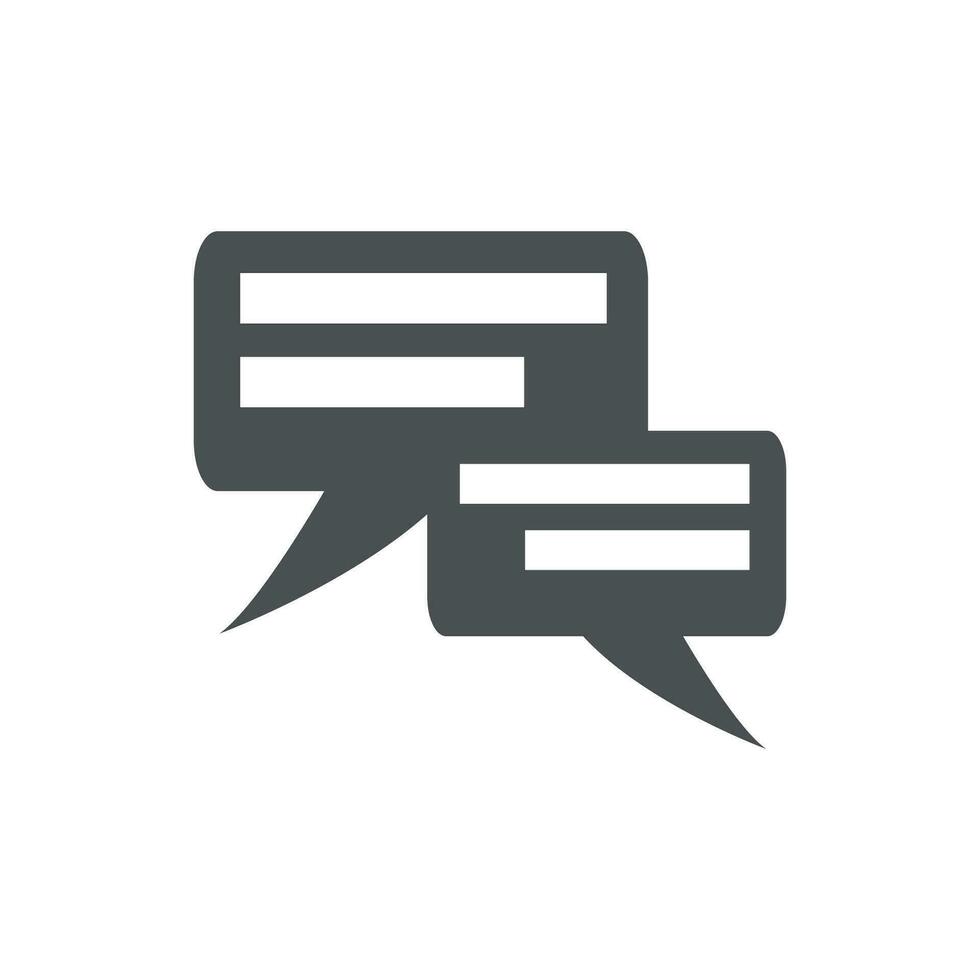 Speech bubble icon vector