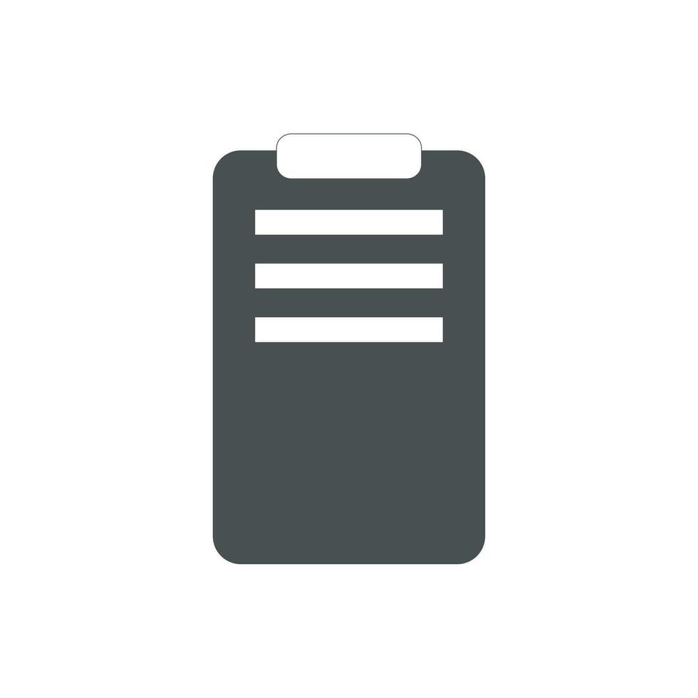 Clipboard file document isolated icon vector