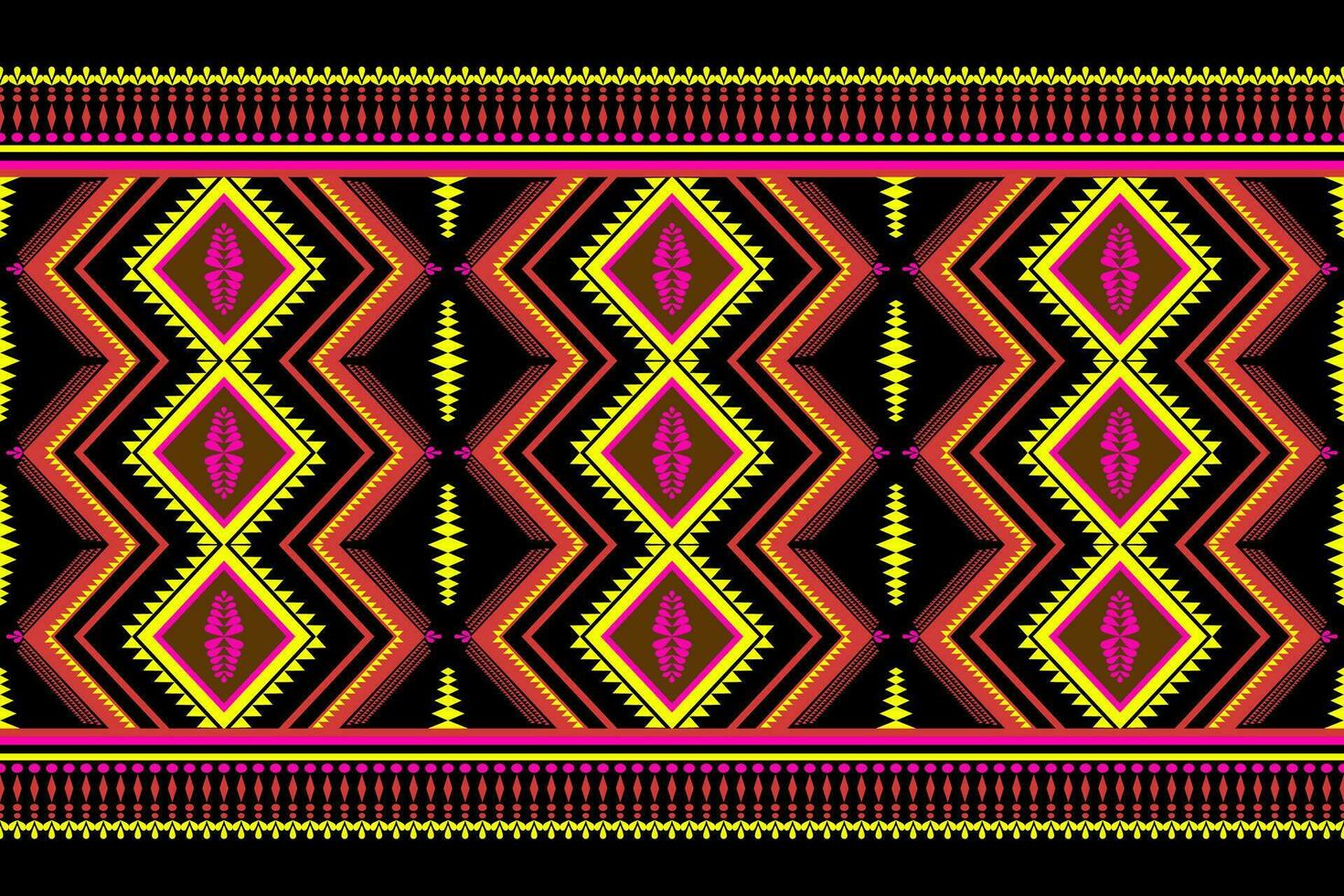 Geometric seamless ethnic pattern. Geometric ethnic pattern can be used in fabric design for clothes, decorative paper, wrapping, textile, embroidery, illustration, vector, carpet vector