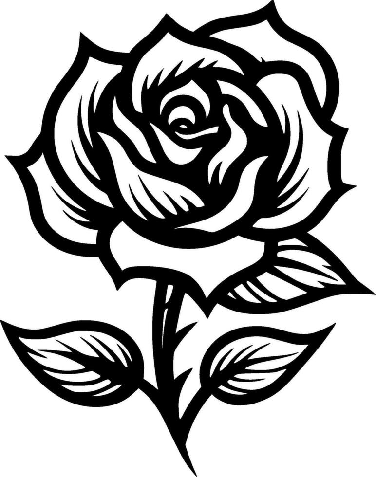 rosa, negro y blanco vector ilustración