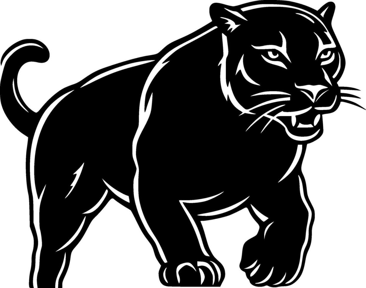 Panther - Minimalist and Flat Logo - Vector illustration