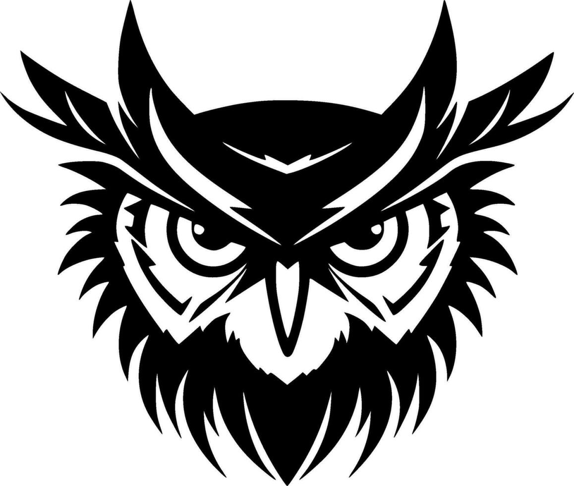 Owl - Minimalist and Flat Logo - Vector illustration