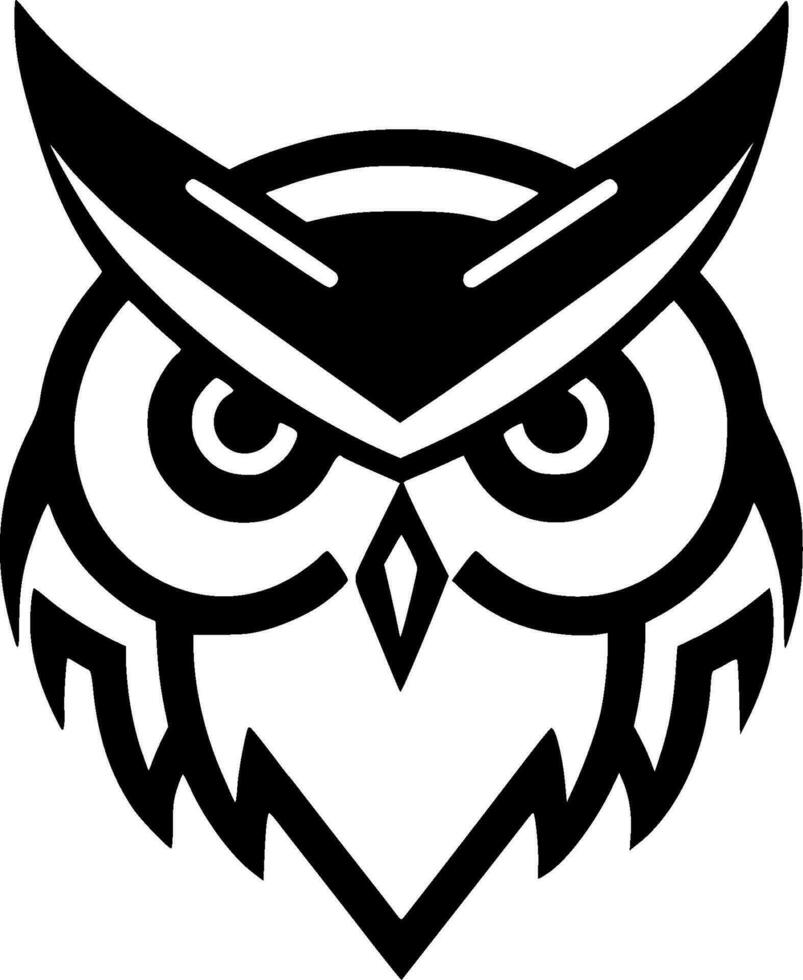 Owl - Minimalist and Flat Logo - Vector illustration