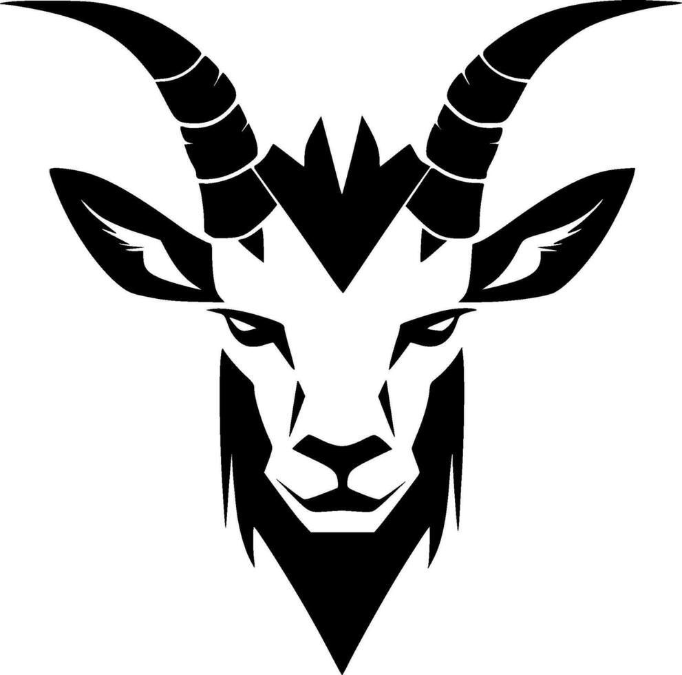 Goat, Minimalist and Simple Silhouette - Vector illustration