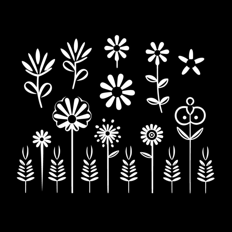 Flowers - High Quality Vector Logo - Vector illustration ideal for T-shirt graphic