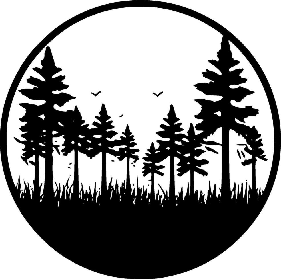 Forest - High Quality Vector Logo - Vector illustration ideal for T-shirt graphic