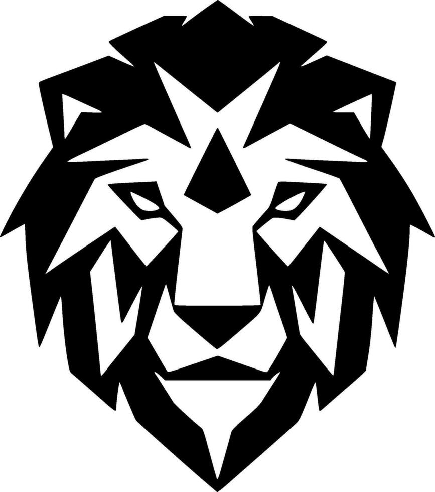 Lion - Minimalist and Flat Logo - Vector illustration