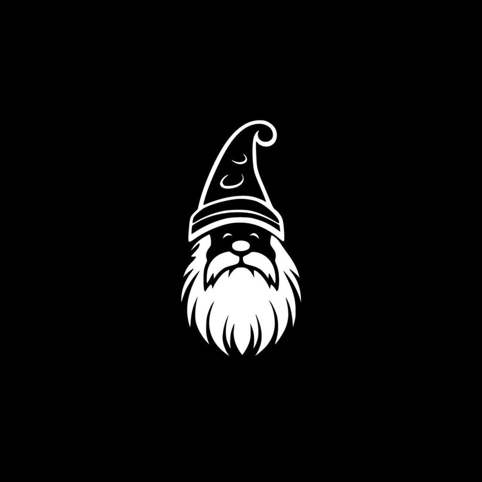 Gnome, Minimalist and Simple Silhouette - Vector illustration