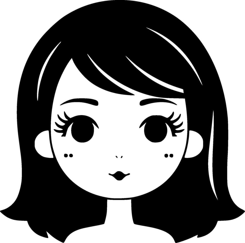 Girl - High Quality Vector Logo - Vector illustration ideal for T-shirt graphic