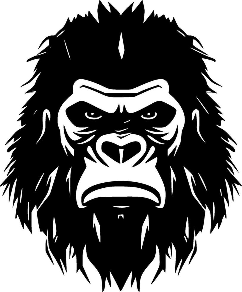 Gorilla - High Quality Vector Logo - Vector illustration ideal for T-shirt graphic