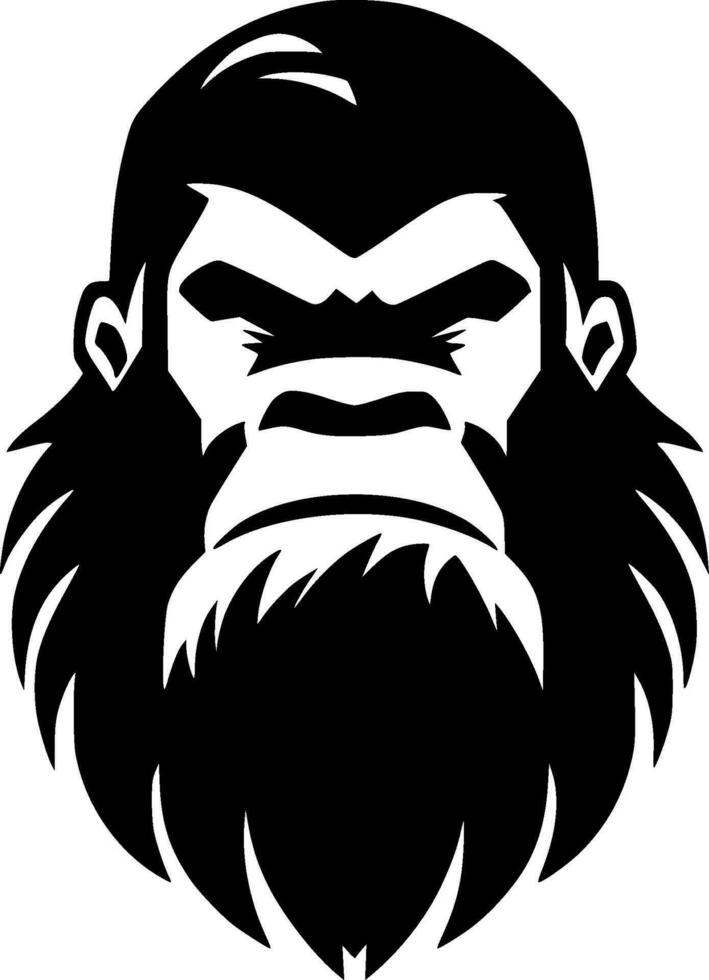 Bigfoot, Minimalist and Simple Silhouette - Vector illustration