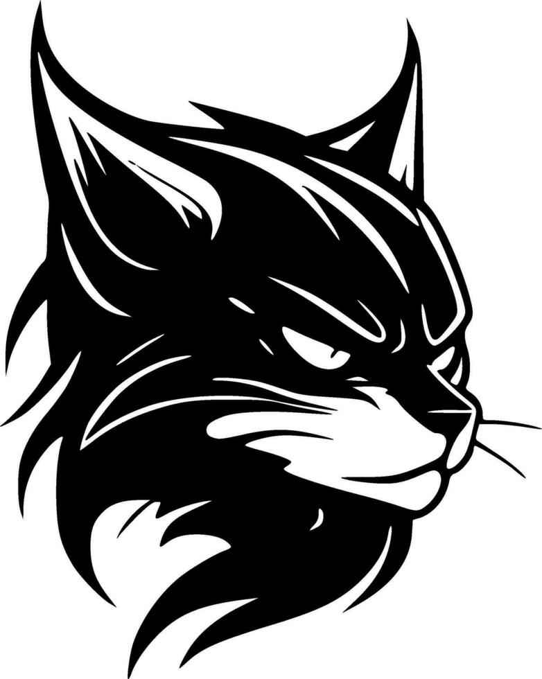 Wildcat, Minimalist and Simple Silhouette - Vector illustration