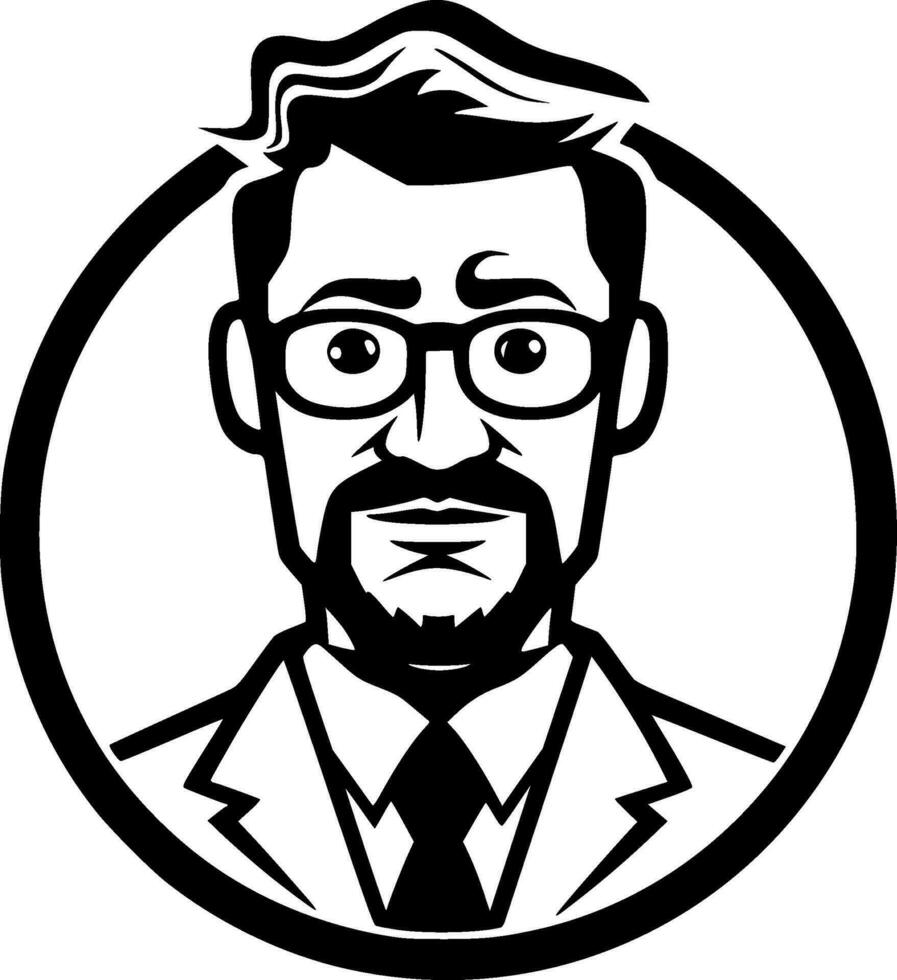 Teacher, Minimalist and Simple Silhouette - Vector illustration
