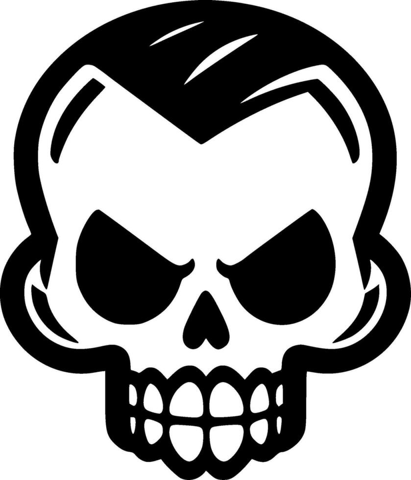 Skull, Minimalist and Simple Silhouette - Vector illustration