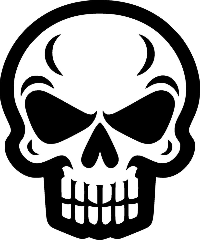 Skull - Minimalist and Flat Logo - Vector illustration