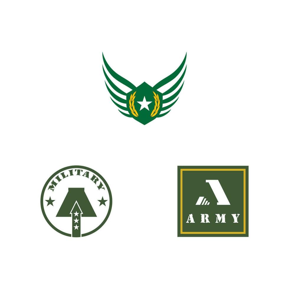 Ejército logo vector militar modelo símbolo diseño