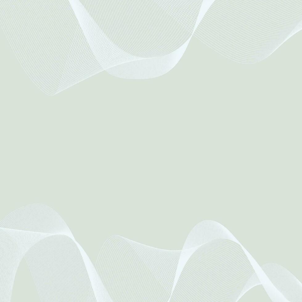 modern simple abstract lite white color wavy air line pattern art on cold white color background vector