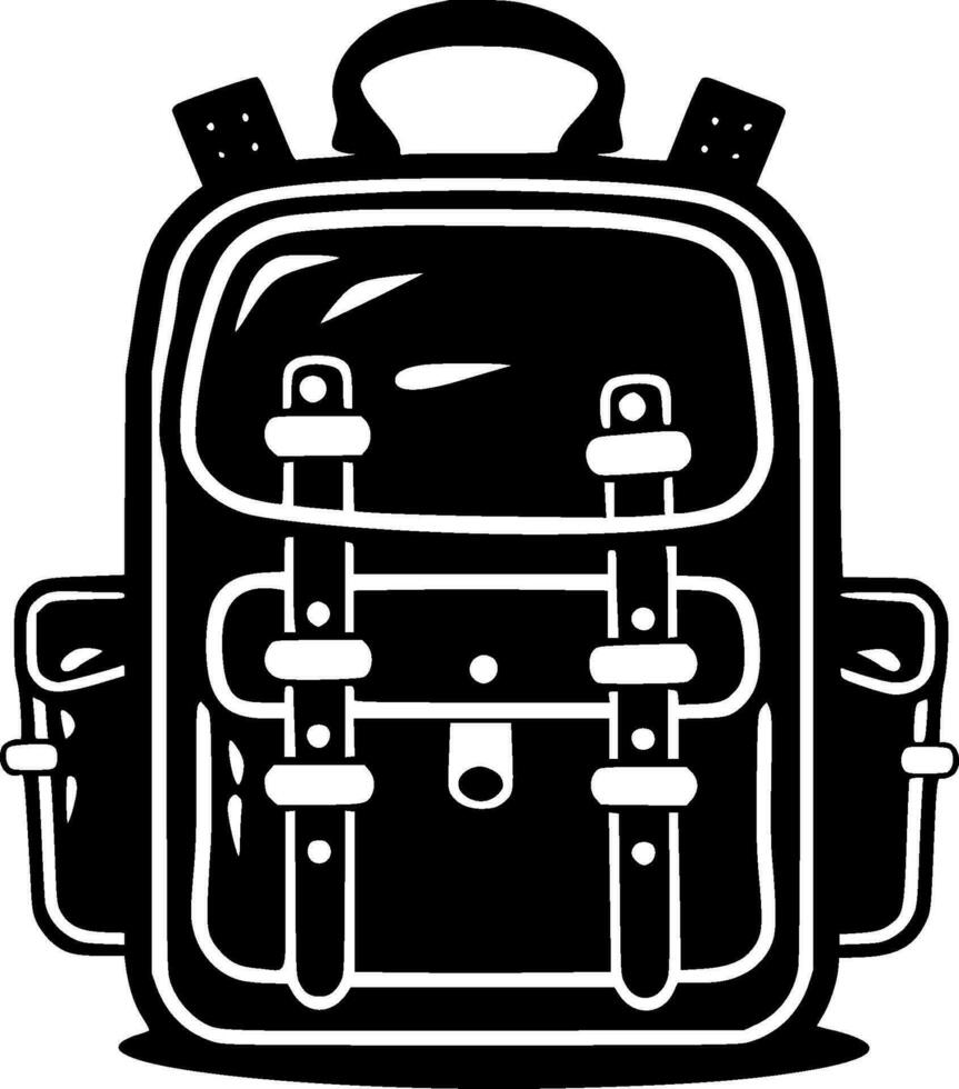Back to School, Minimalist and Simple Silhouette - Vector illustration