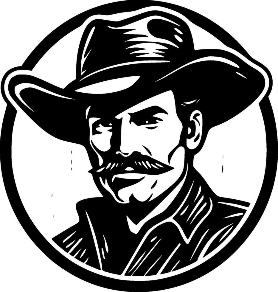 Western - High Quality Vector Logo - Vector illustration ideal for T-shirt graphic