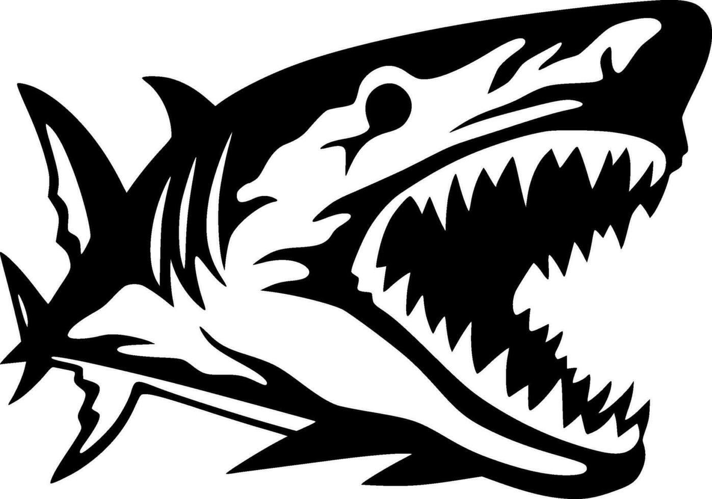 Shark - High Quality Vector Logo - Vector illustration ideal for T-shirt graphic