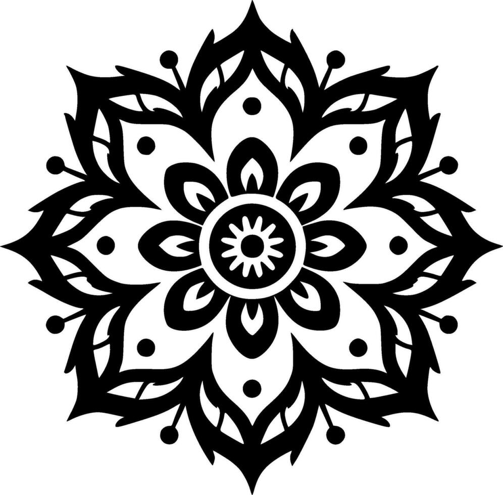 Mandala - High Quality Vector Logo - Vector illustration ideal for T-shirt graphic