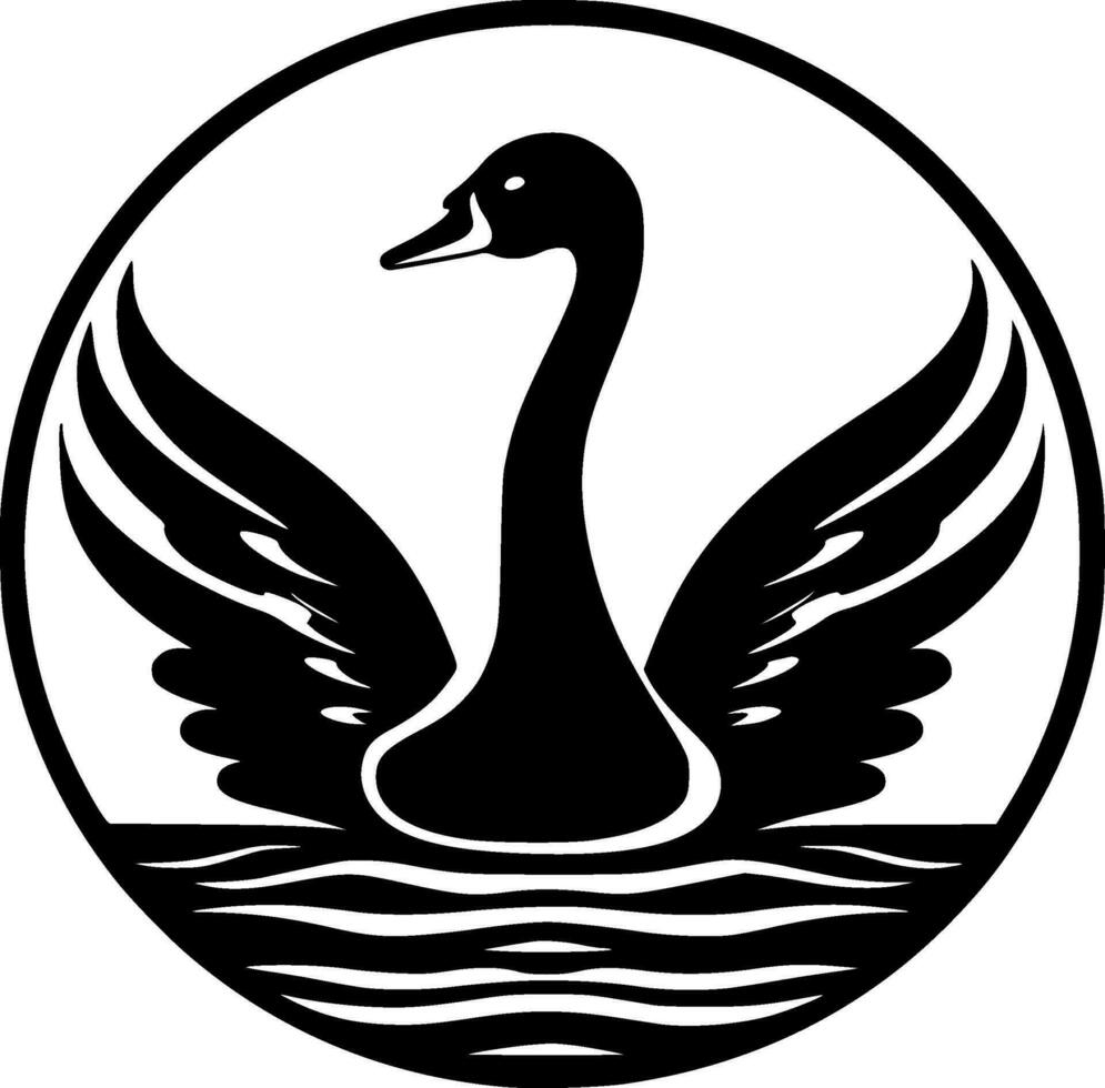 cisne - alto calidad vector logo - vector ilustración ideal para camiseta gráfico