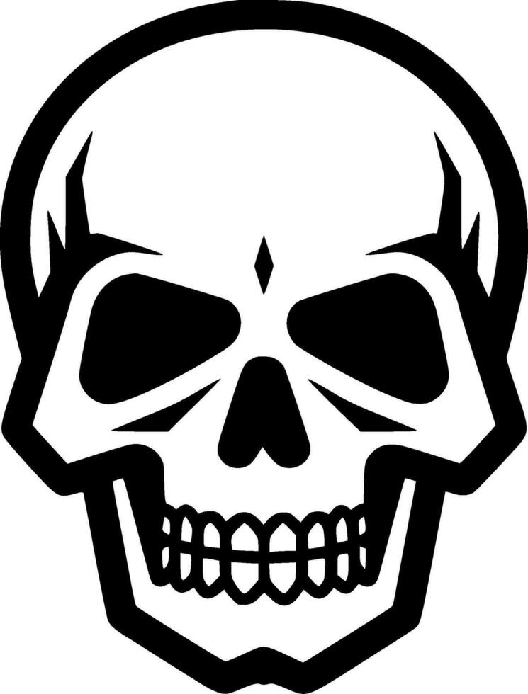 Skull - Minimalist and Flat Logo - Vector illustration