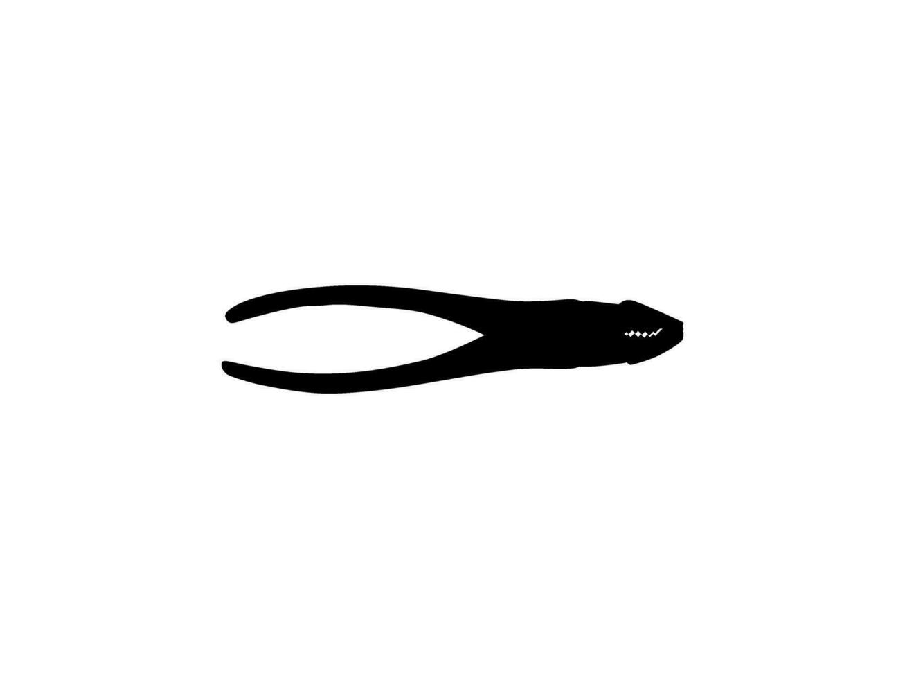 Pliers Silhouette, Flat Style, can use for Pictogram, Logo Gram, Art Illustration, Apps, Website, Icon, Symbol or Graphic Design Element. Vector Illustration