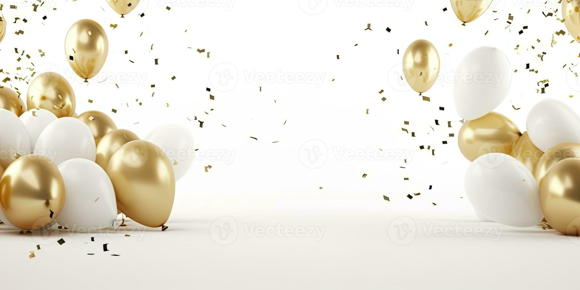 AI generated Balloon on white background. AI Generated photo