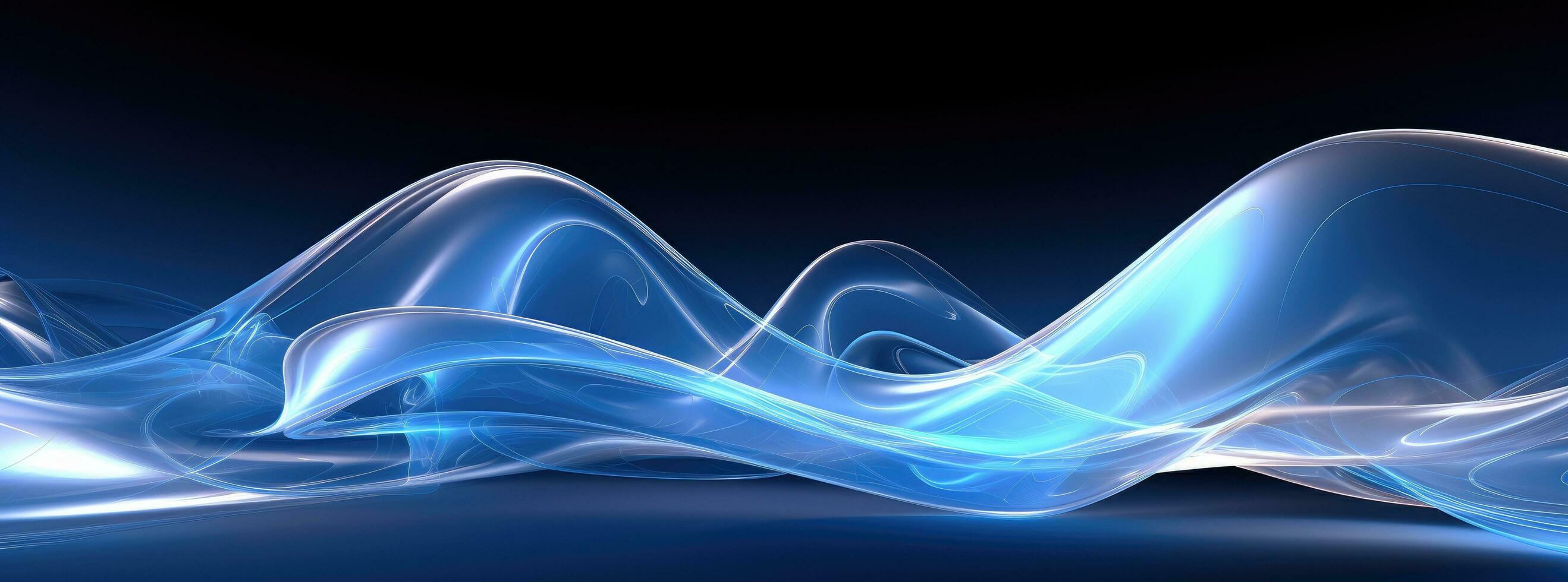AI generated a high definition image of a glowing blue design photo