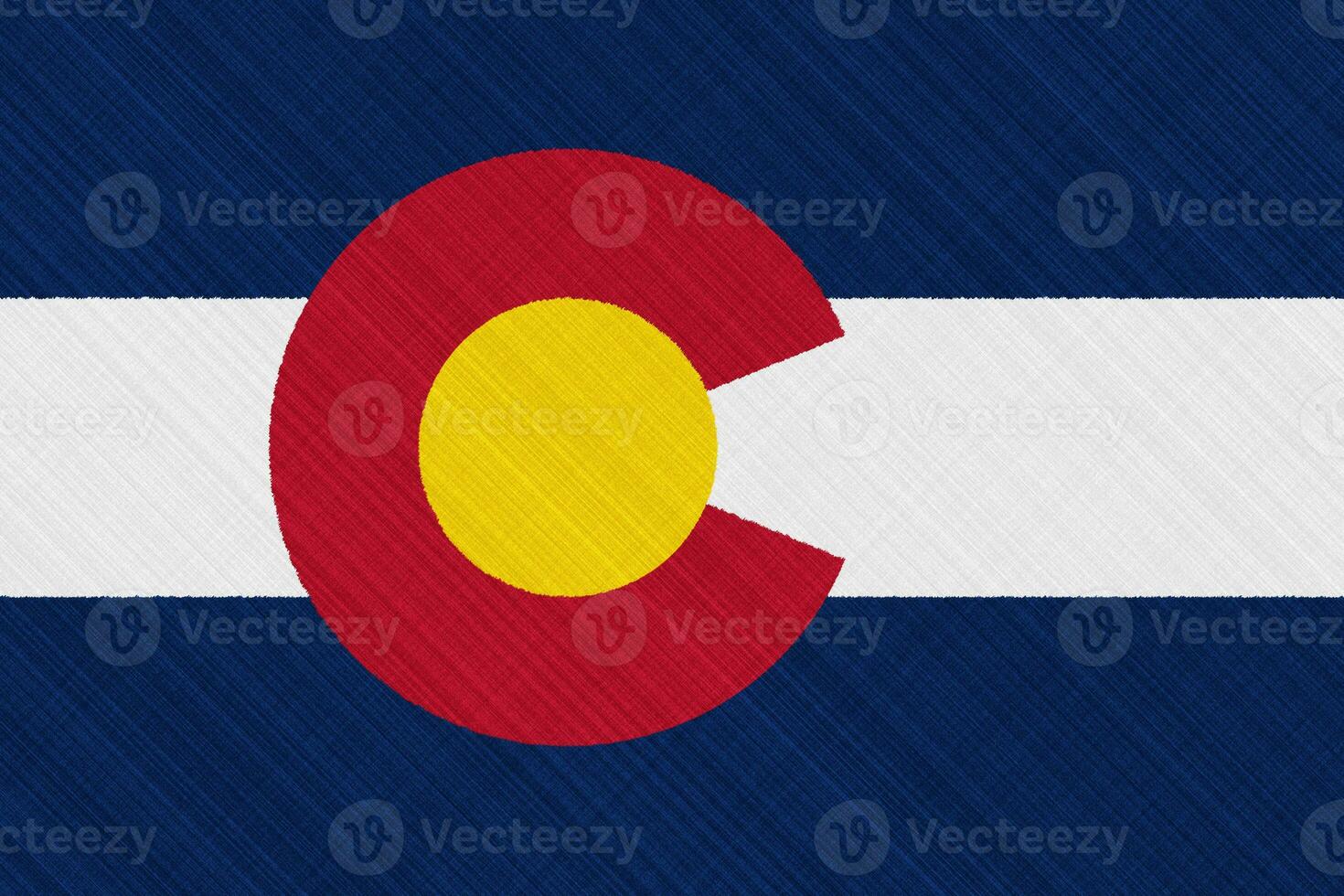 Flag of Colorado USA state on a textured background. Concept collage. photo