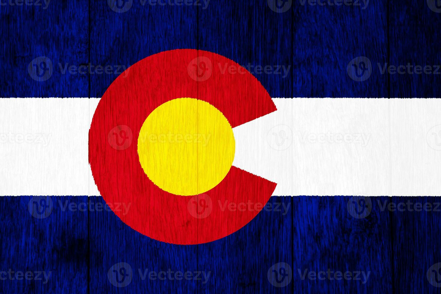 Flag of Colorado USA state on a textured background. Concept collage. photo