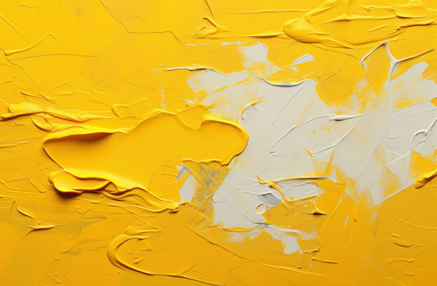 AI generated yellow paint background photo