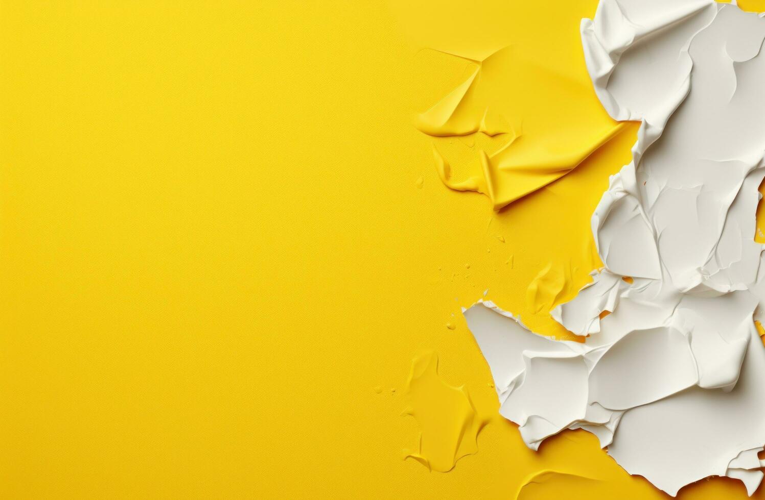 AI generated yellow paint background photo