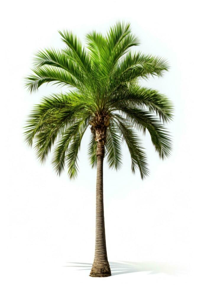 AI generated palm on white background isolated photo