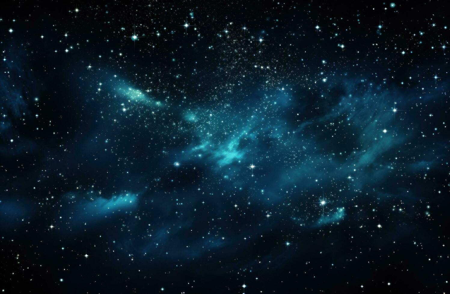 AI generated the stars in the sky, looking through a milky photo