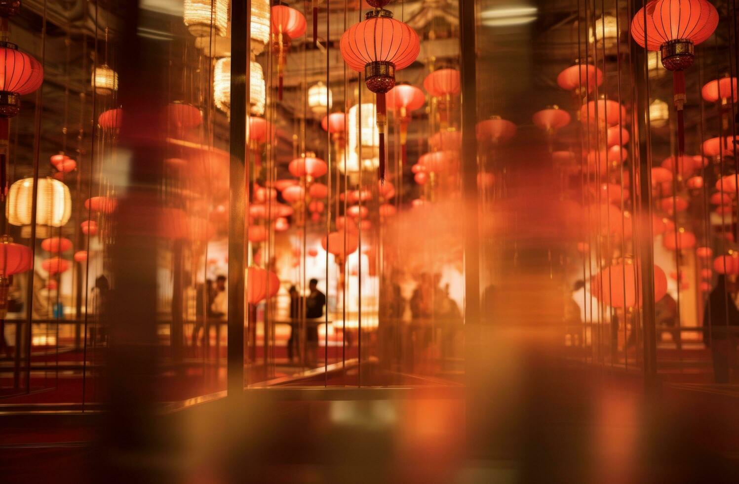 AI generated chinese traditional new year, new year in hong kong, photo