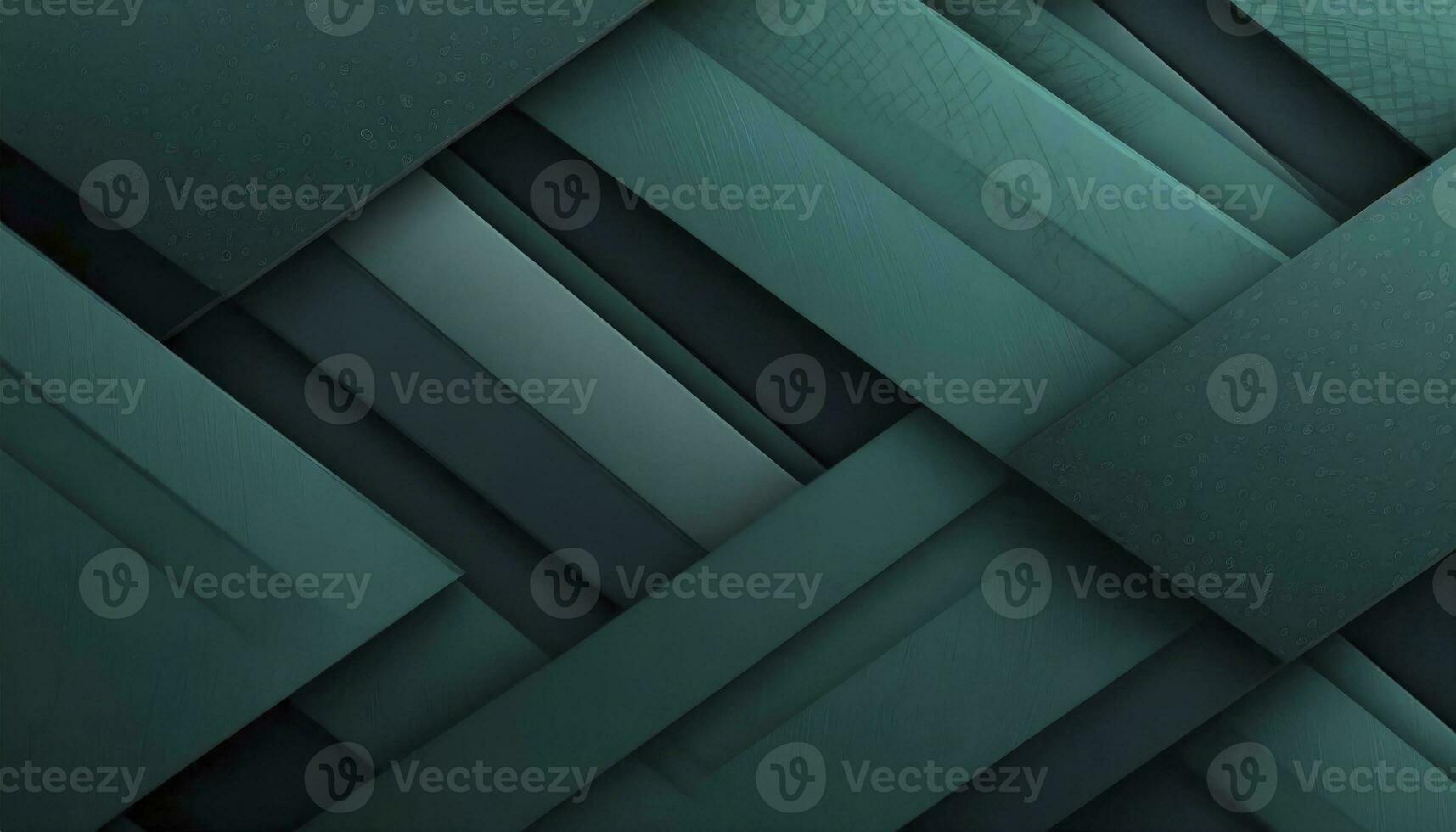AI generated Abstract texture dark green banner panorama long with 3d geometric triangular gradient shapes for website, business, print design template metallic metal paper pattern illustration wall photo