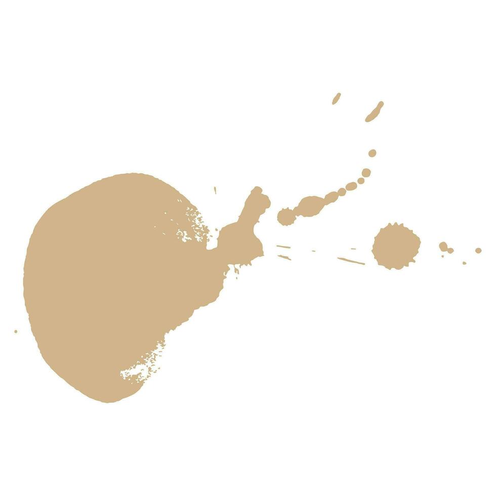 brown tan shade ink splash brush drop vector