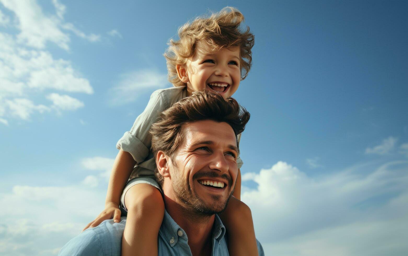 AI generated what a father should do for a new father, mother for the holidays photo