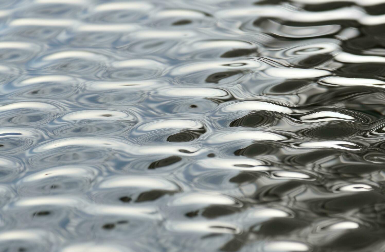 AI generated close up of clear water with ripples, photo