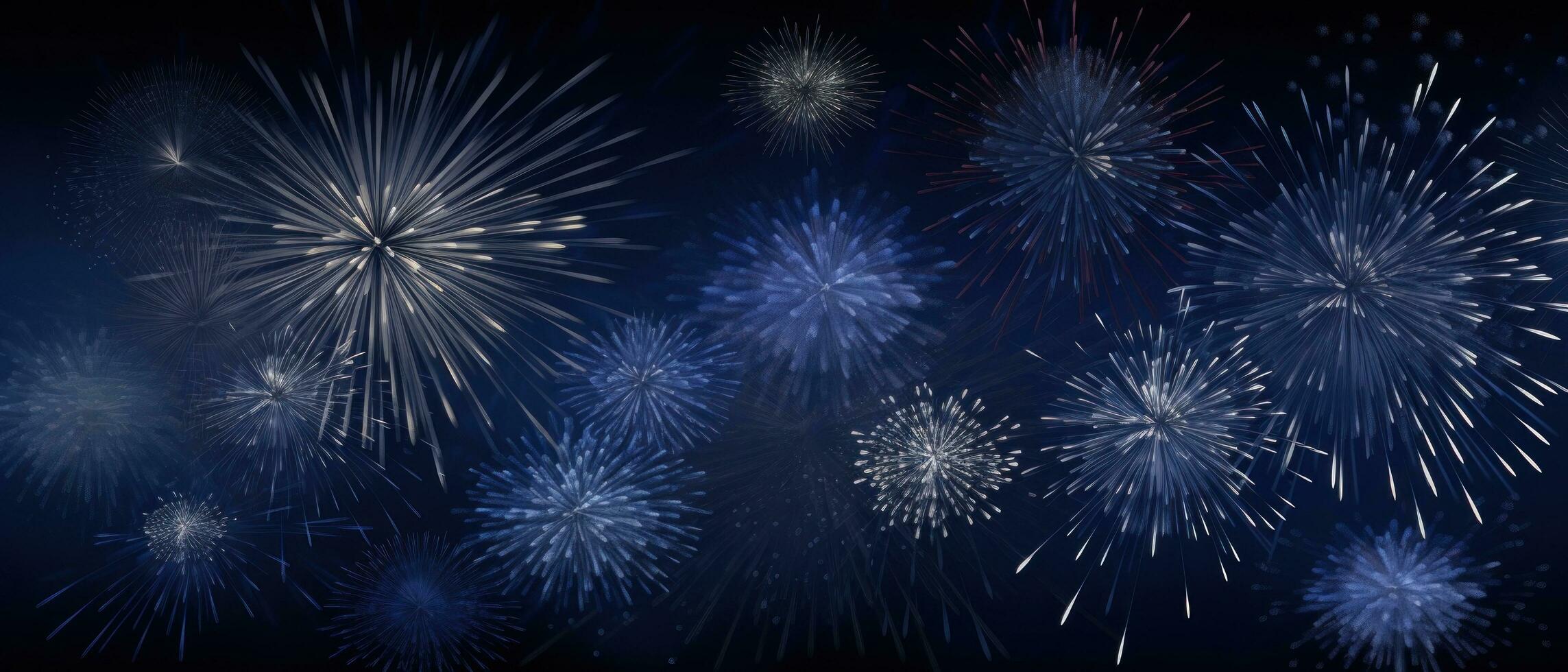 AI generated an image of fireworks with a black background, photo