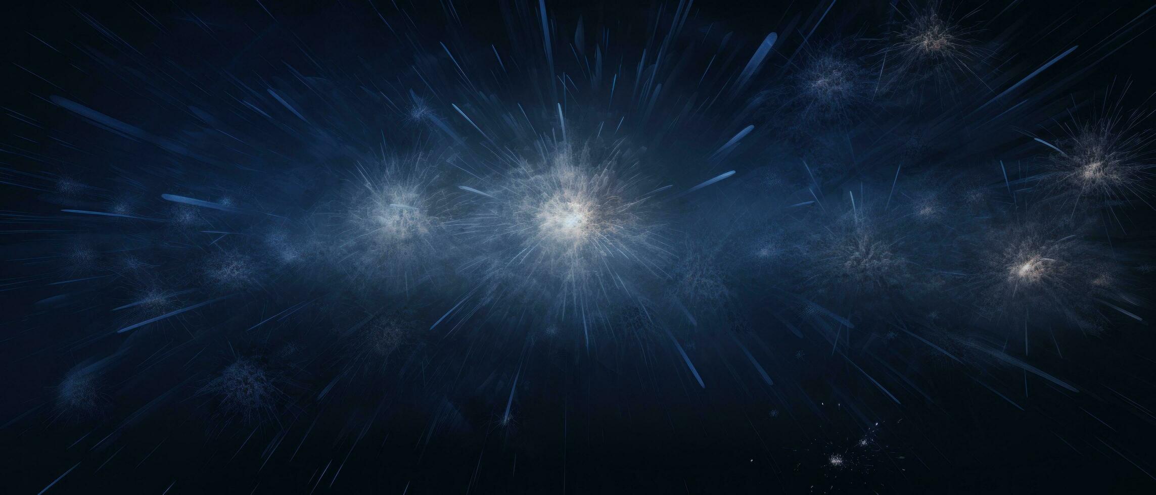 AI generated an image of fireworks with a black background, photo