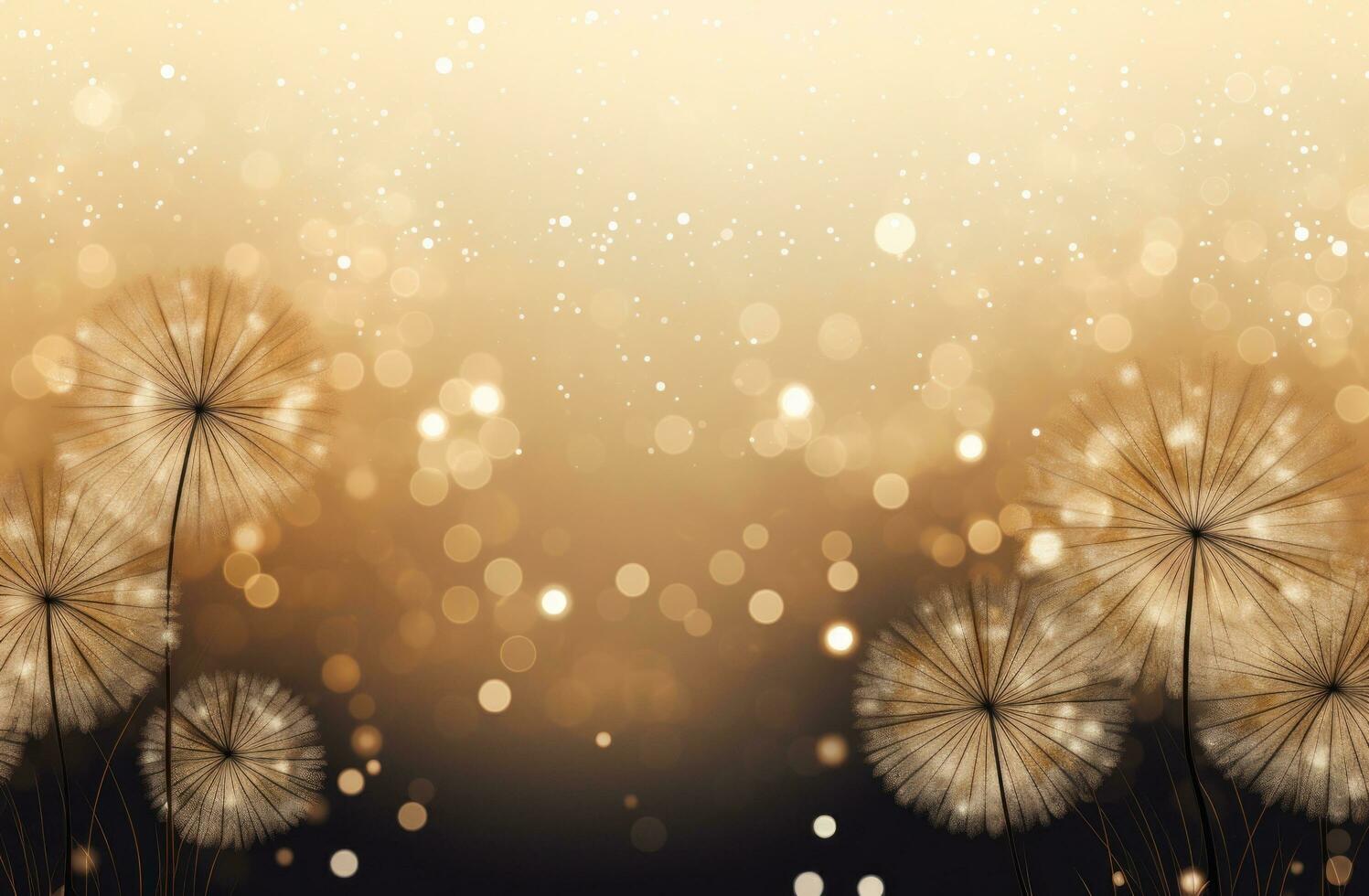 AI generated fireworks with the blurry light background, photo