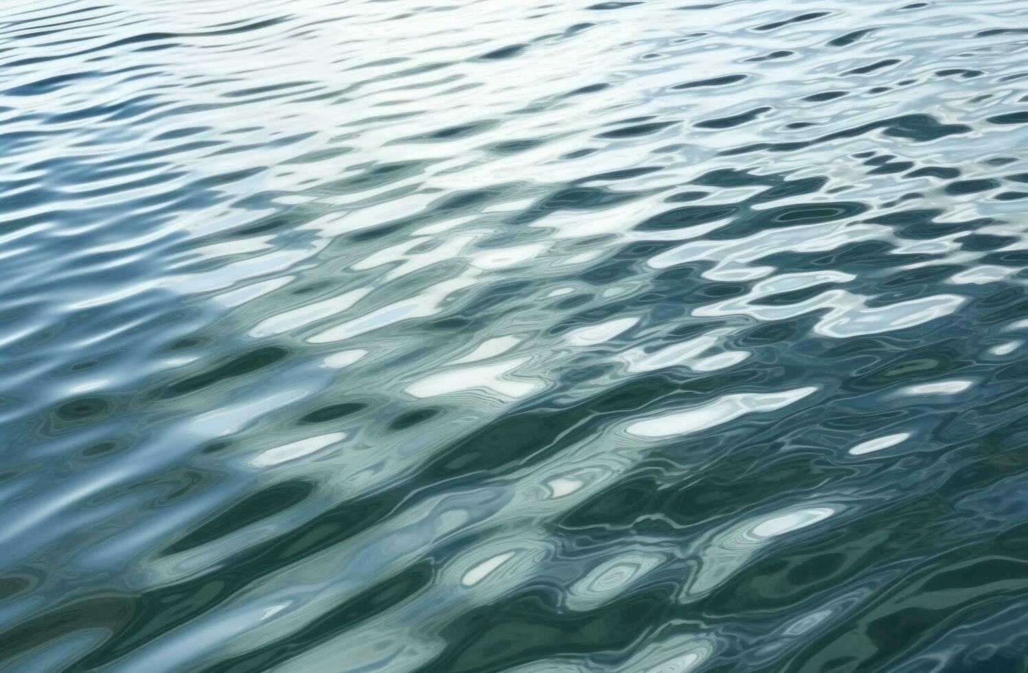 ai generado el superficie de lago agua con crestas a el superficie, foto